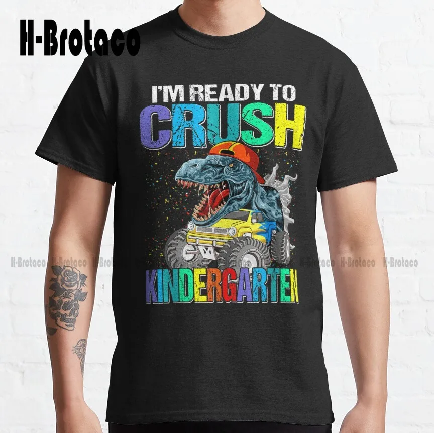 

Ready To Explore Kindergarten Classic T-Shirt Boy Shirts High Quality Cute Elegant Lovely Kawaii Cartoon Sweet Cotton Tee Shirts