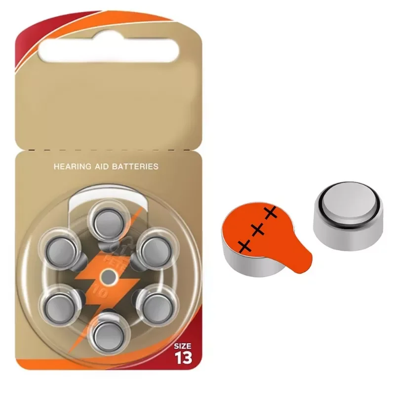 

Volt Hearing Aid Batteries Hearing Impaired Person Supplies 6Pcs Zinc Air Cell Durable Button Battery