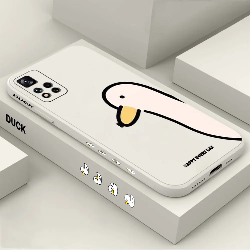 

Funny Doubt Duck Phone Case For Redmi Note 12 11 11T 11R 11E 11S 10 10T 9 9S 9T 8 7 7S Pro Plus Max 4G 5G Cover Funda Cqoue Capa