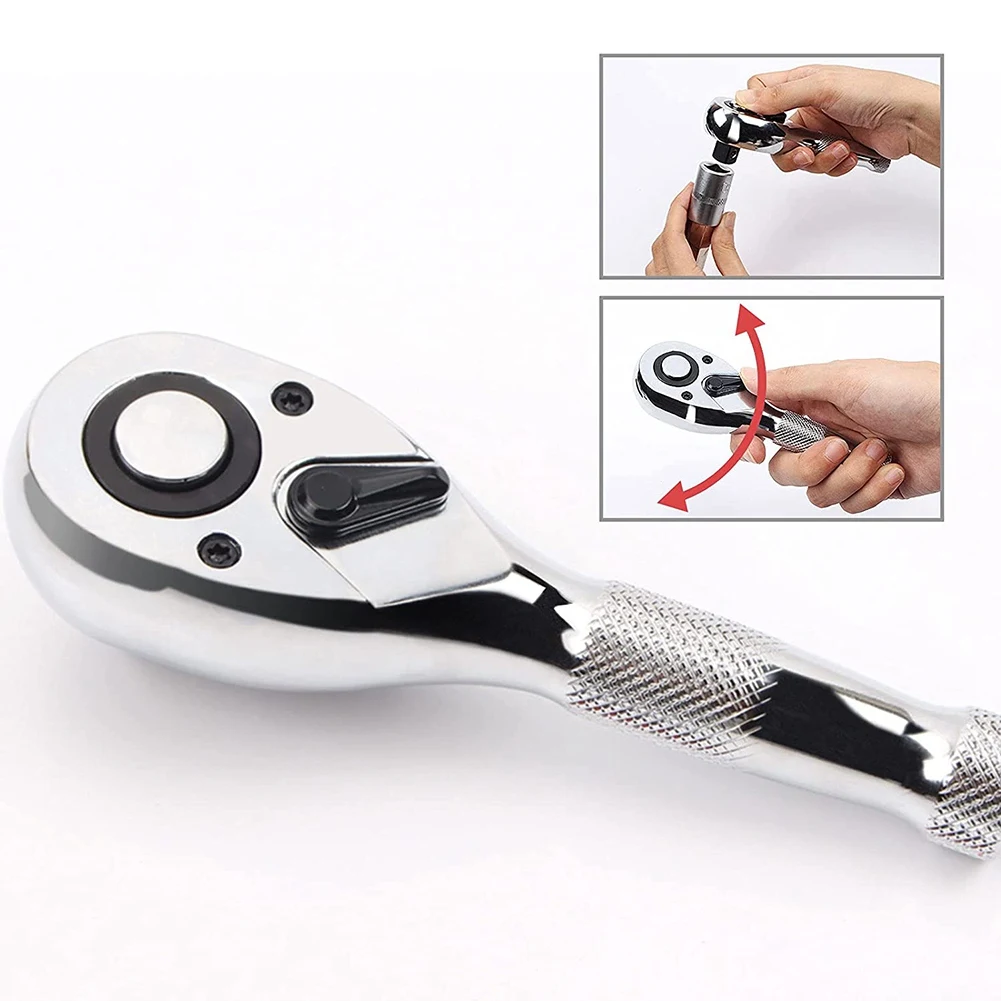 Набор коротких храповых механизмов с приводом 1/4 3/8 1/2 дюйма быстросъемная