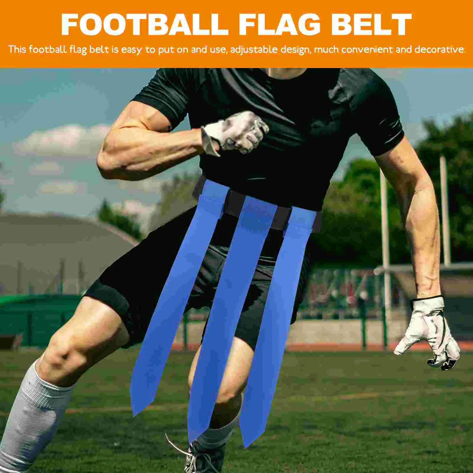 Спортивный пояс 2 шт. футбольные флаги с тройным отливом для ремня