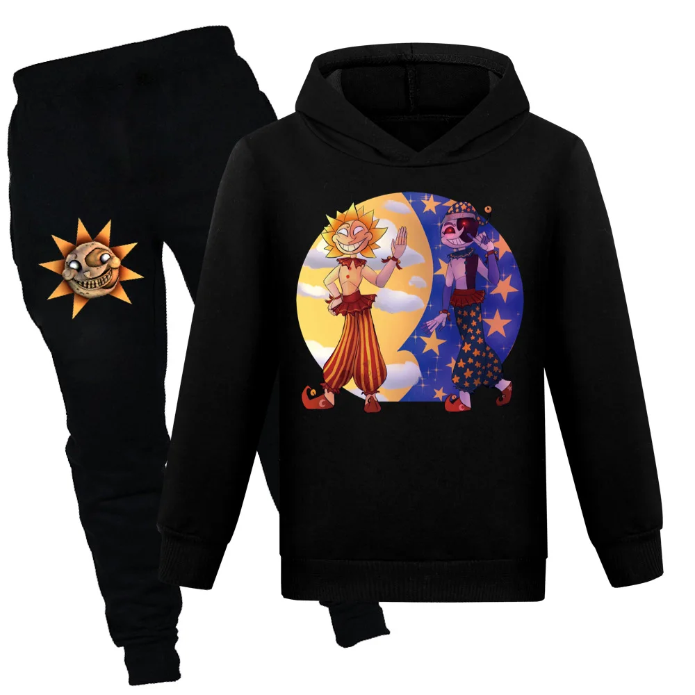 

Детский хлопковый комплект из 2 предметов, толстовка с капюшоном и штаны с длинным рукавом для мальчиков и девочек