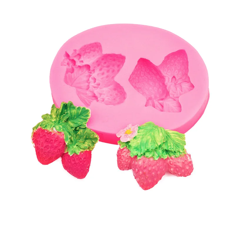 

Strawberry Silicone Mould Cake Mold Fondant Molds Cake Decorating Tools Epoxy Resin Plaster DIY Resin Molds