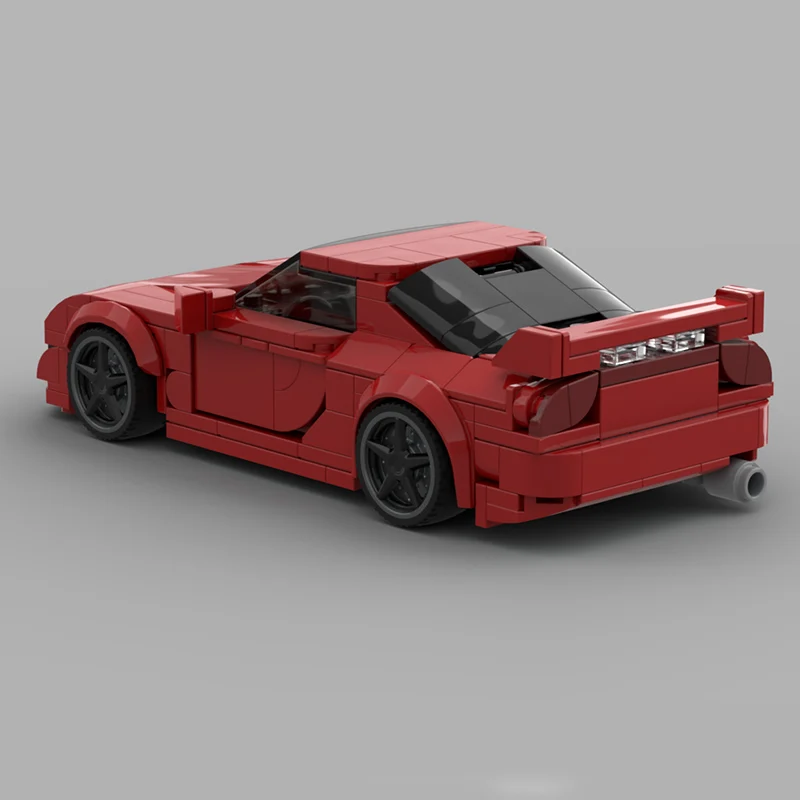 Конструктор QWERT Speed Racing Car Model MOC: Модульная модель спортивного автомобиля RX7 JDM. Технологичный конструктор для детей. Подарок на праздники. Набор для сборки. (art.: 3920db45598ac) - 3920db45598ac