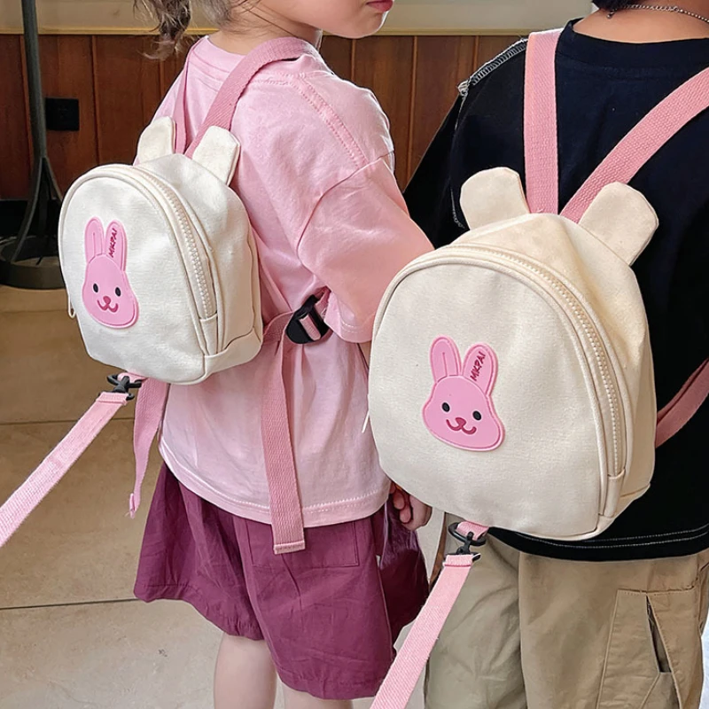 

Cartoon Bear Children's Anti-lost Backpack Cute Rabbit Boys Girls Safety Schoolbag Kindergarten Kids Small Knapsack Handbags