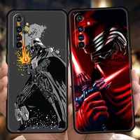 star wars phone case for realme 8 9 pro plus 8i 9i 6 7 gt2 c21 c25 c3 c11 pro 5g luxury shockproof silicone shell fundas coque