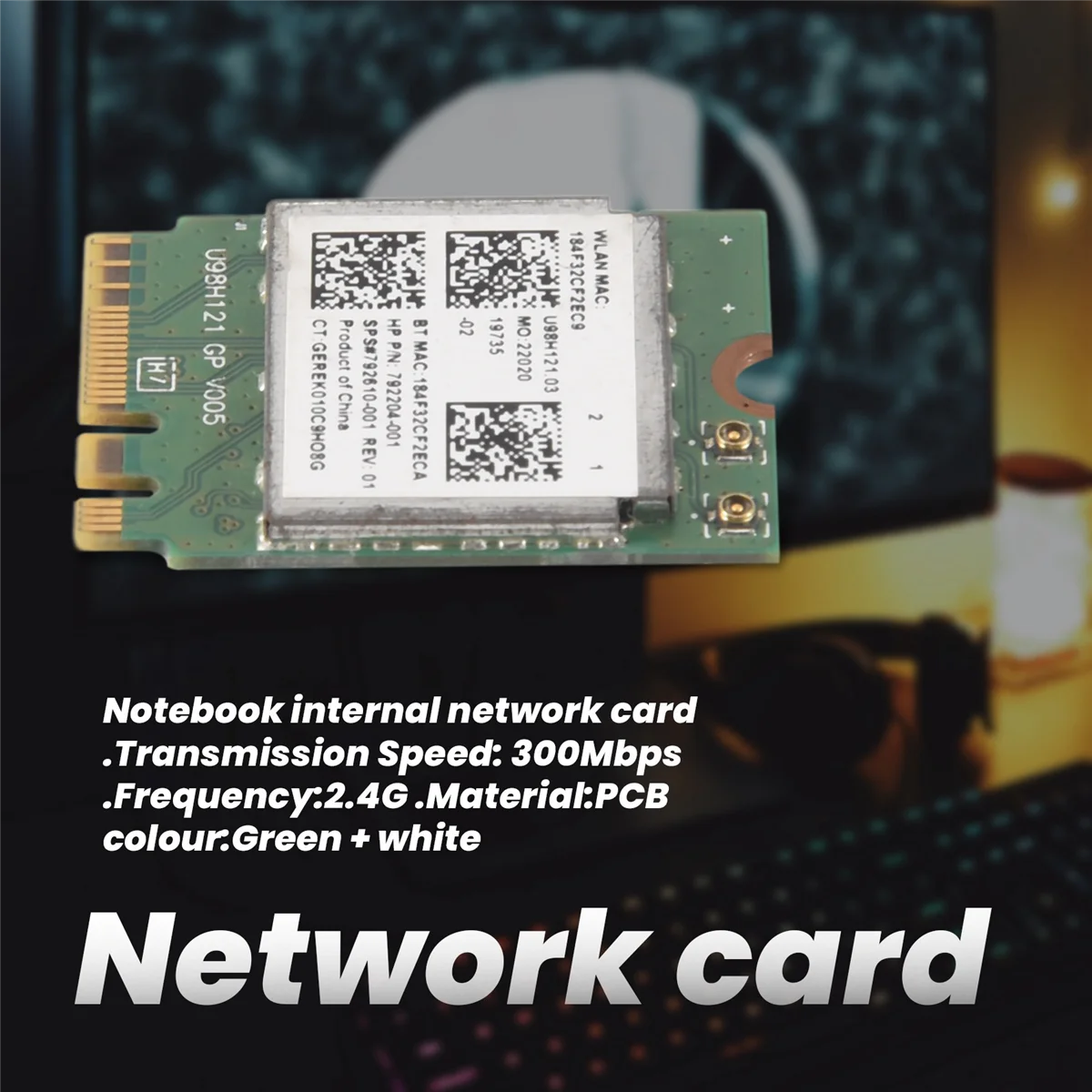 Беспроводной адаптер для карты Wi-Fi Realtek RTL8723BE 802.11N Bluetooth 4.0 NGFF 843338 -001 300 Мбит/с