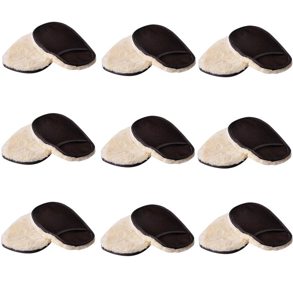 

50 шт., шерстяные мягкие перчатки для мытья автомобиля