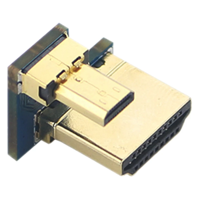 

Переходник HDMI для Raspberry Pi 4B, Переходник HDMI штекер-мини HDMI штекер переходник высокоскоростной коннектор