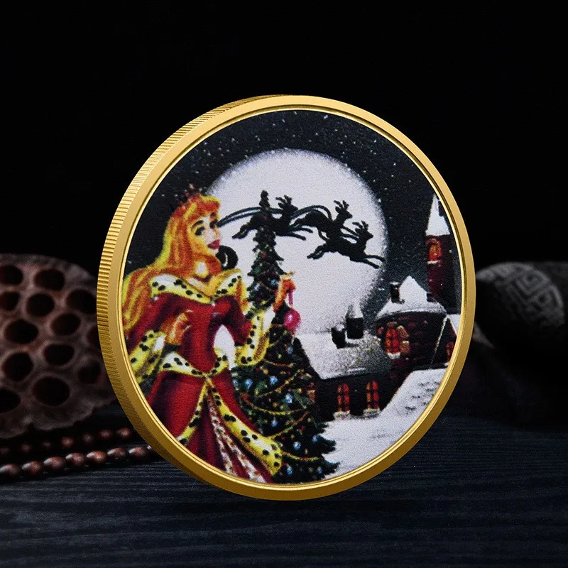 

Merry Christmas Tree Commemorative Day Coin New Year 2023 Decorations Collection Gold Plated Happy Lucky