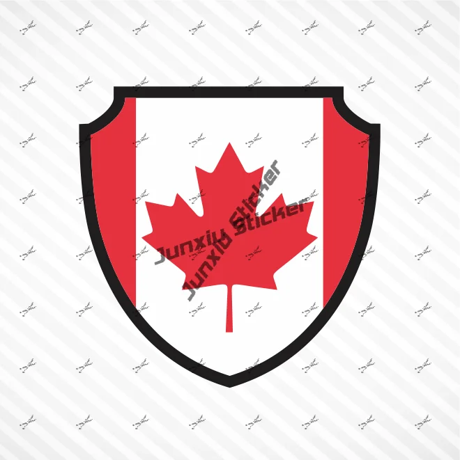 Канадский флаг щит виниловая наклейка кленовый лист Канада бампер Автомобильная