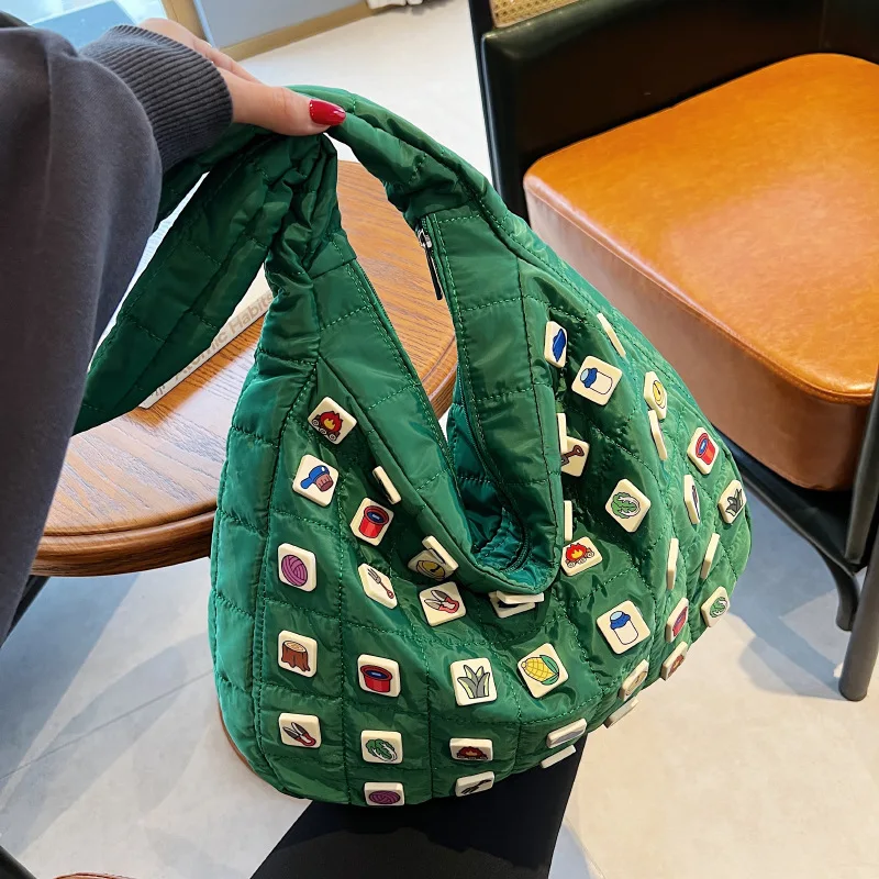 

Японская Милая забавная нейлоновая сумка-слинг, нейтральные вместительные сумки на плечо, сумки через плечо для женщин и девушек, сумка-мес...