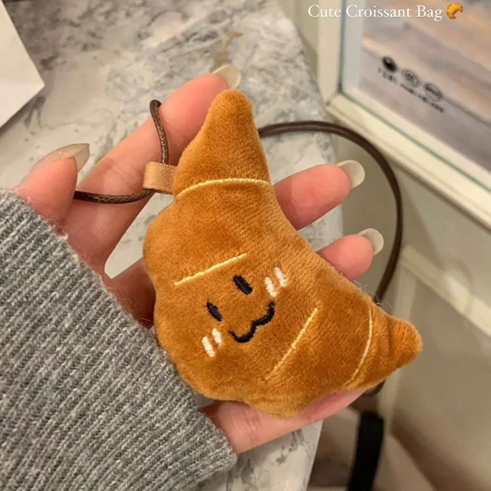 Милое забавное ожерелье с хлебом плюшевое корейское стильное подвеской в виде