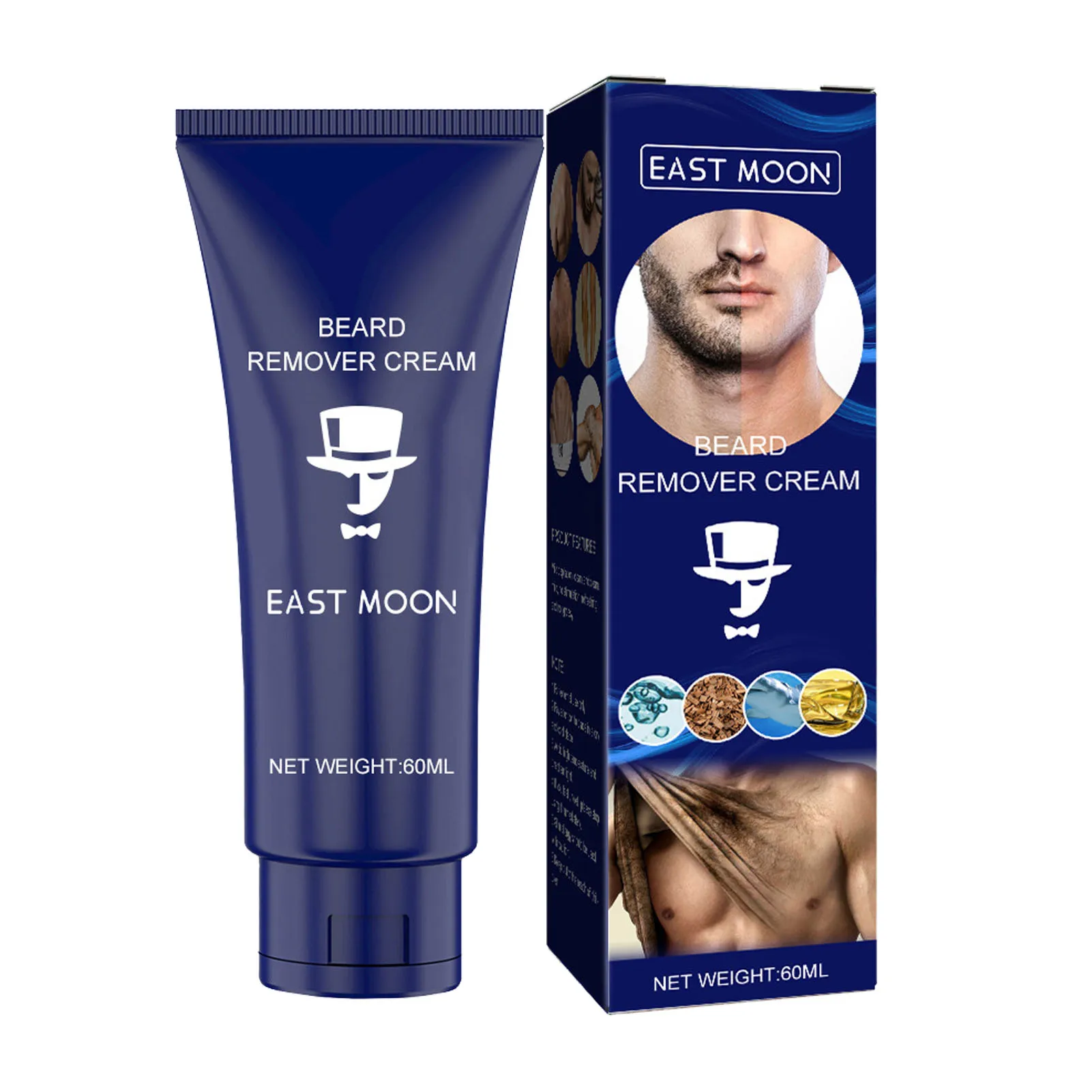 

Men Hair Removal Cream Painless Hair Remover Depilatory Cream Non Irritating Facial Beard Armpit Leg Chest Hair Removal Cream