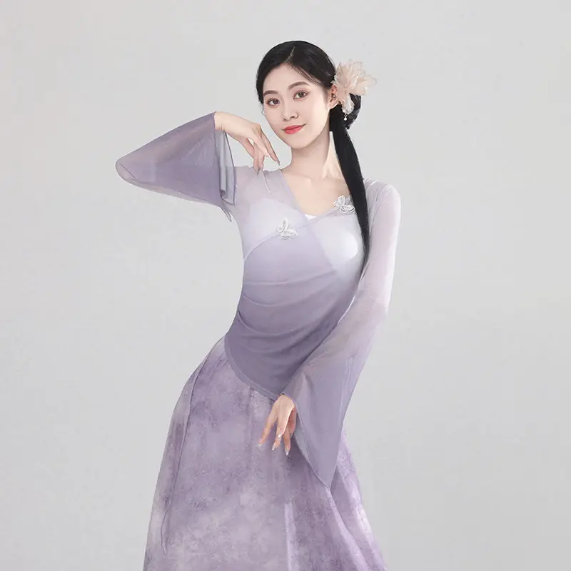 Классическое танцевальное платье в китайском стиле костюм для выступлений