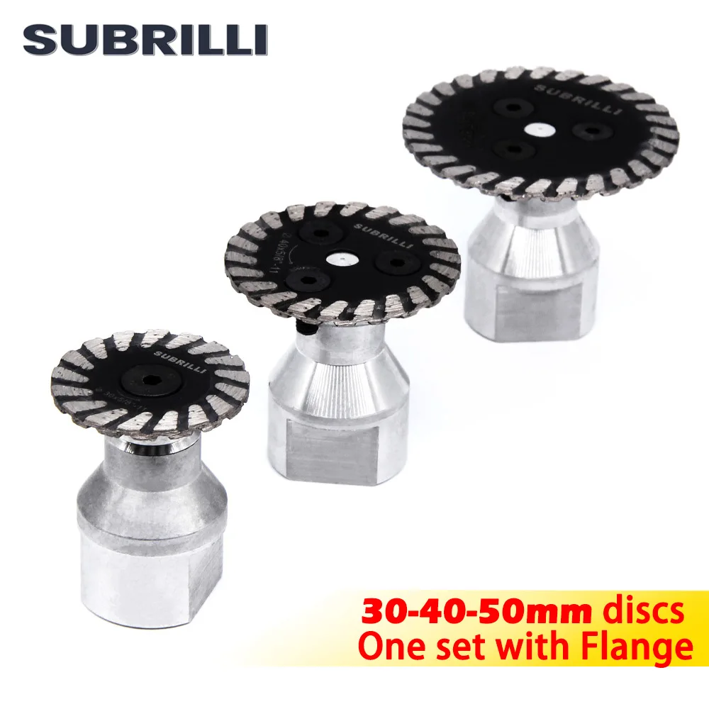 

SUBRILLI алмазный диск для резки камня 30/40/50 мм M14