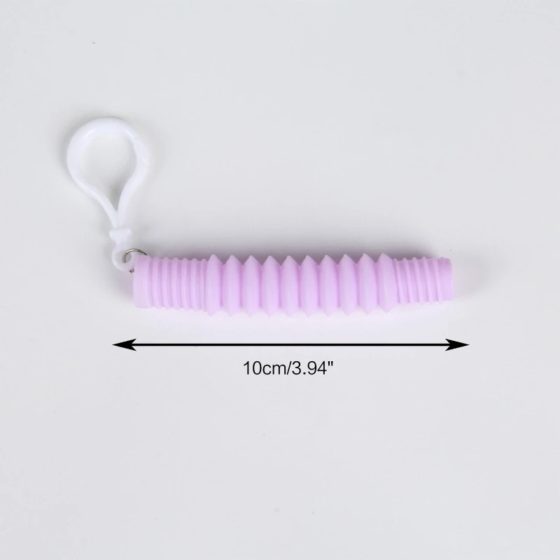 425F Decompression Keyring Pendant Transform Popping Tube Sensory Toy ADD OCD Favor |