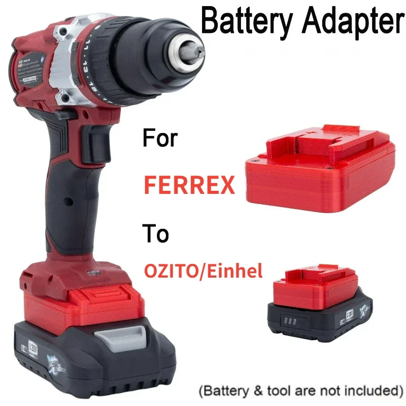 

Адаптер для батареи Aldi Ferrex чувствительности 20 в к Ozito в Einhell 18 в преобразователь электроинструментов (инструменты и батареи в комплект не входят)