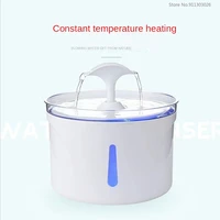 2 5l automatic pet cat water fountain with led electric usb dog cat pet mute drinker feeder bowl pet drinking pet feeder criceto