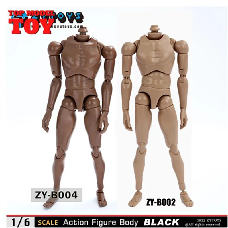 ZYTOYS ZY-B001 B002 B003 B004 1/6 Мужской пшеничный черный шарнирный корпус 25 5 см Солдатская