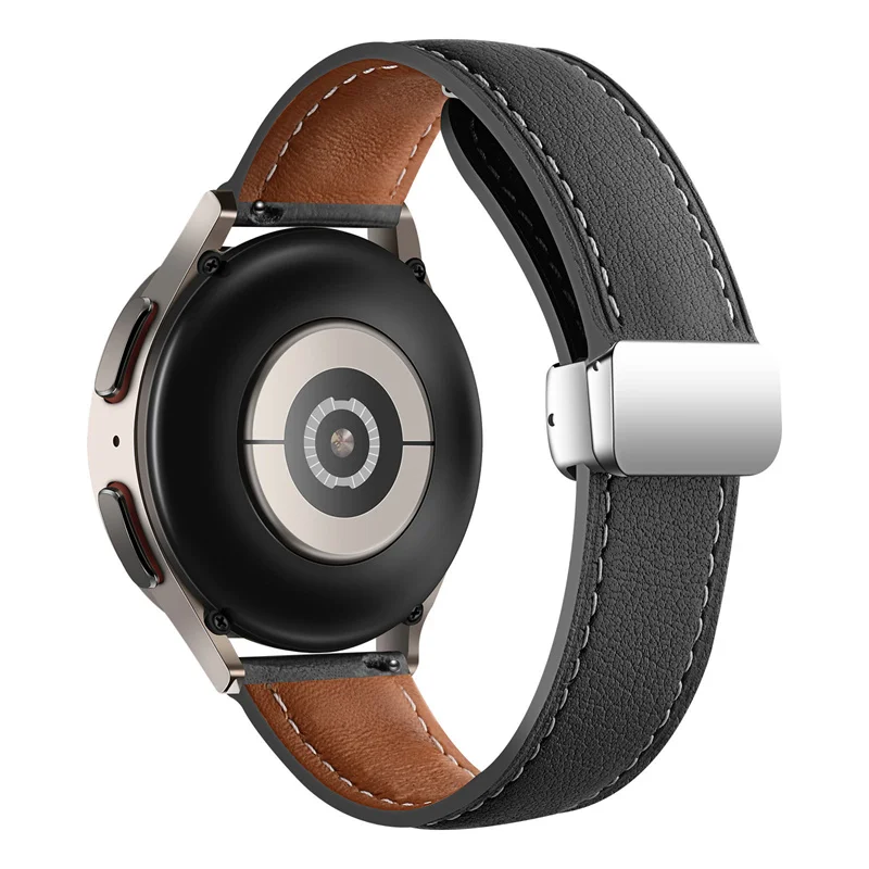 Мягкий кожаный ремешок со складной магнитной пряжкой для мужских и женских