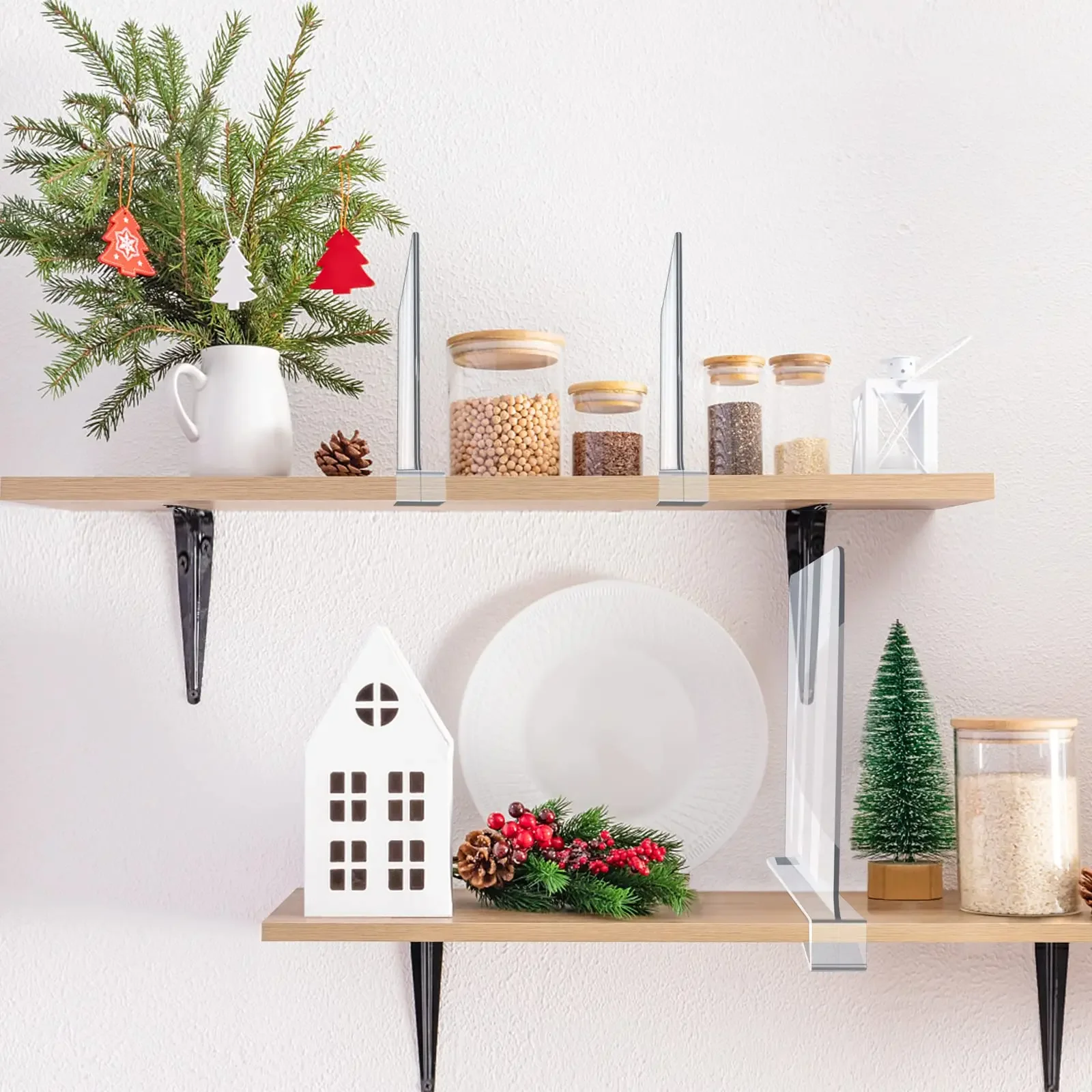 Акриловые разделители полки прозрачный разделитель для организации шкафа