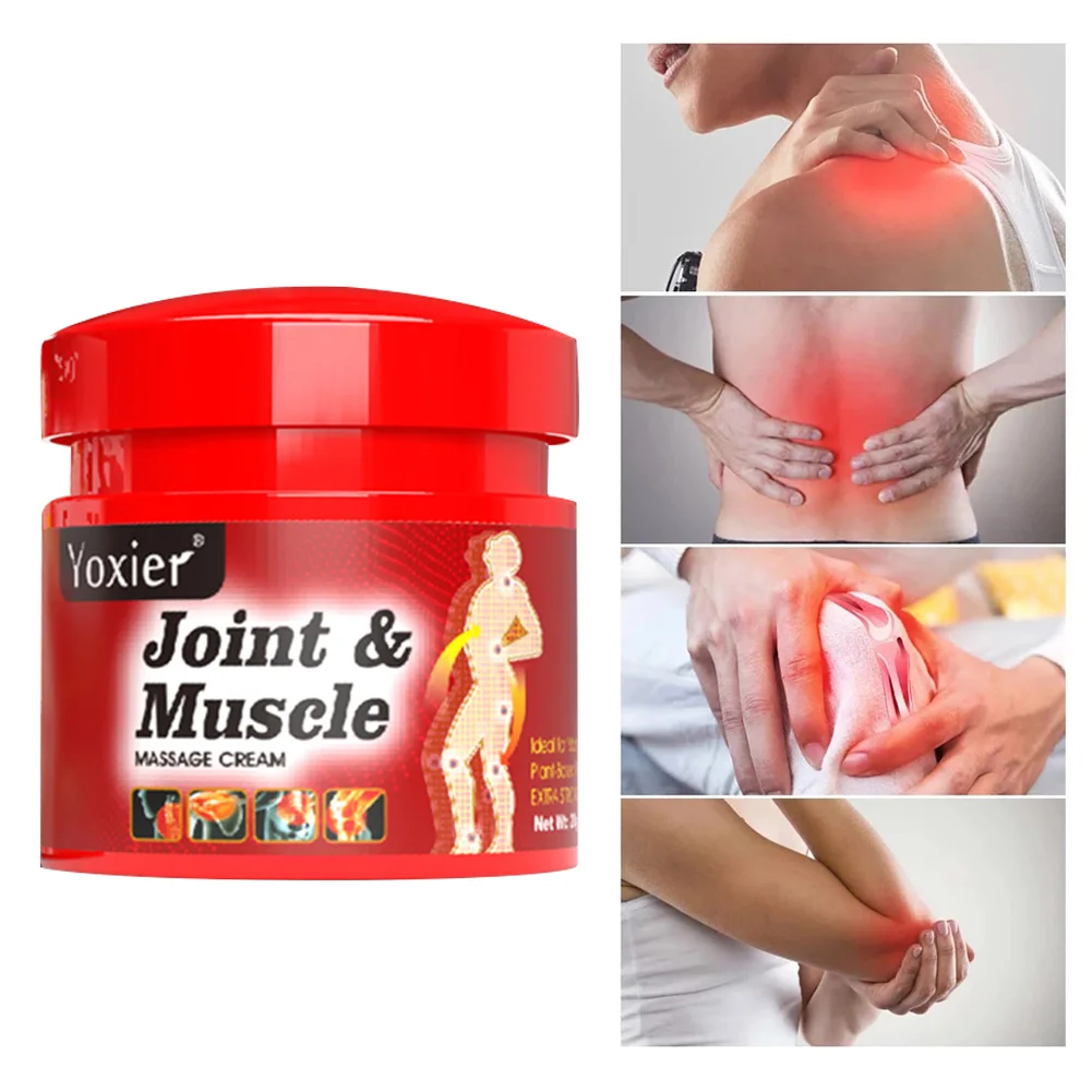 

Pain Relief Massage Cream Joint Muscle Cream Natural Herbal Muscle Pain Stiffness Treatment Ointment Knee Shoulder Joint Care