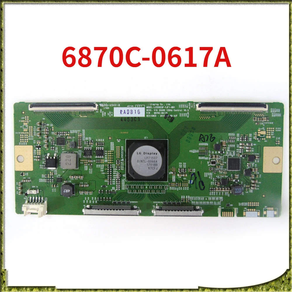 

Плата T-Con 6870C-0617A для 6870C 0617A, оборудование для отображения, T-карта с оригинальной заменой 6870C-0617A V16 55UHD 120 Гц, протестирована