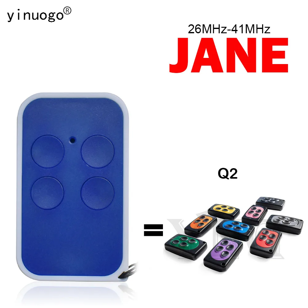 JANE Q Garage Door Remote Control 4 Buttons 26MHz-41MHz 26.995MHz 30.900MHz 30.875MHz 40.685MHz JANE Remote Control Gate Opener JANE Q Garage Door Remote Control 4 Buttons 26MHz-41MHz 26.995MHz 30.900MHz 30.875MHz 40.685MHz JANE Remote Control Gate Opener