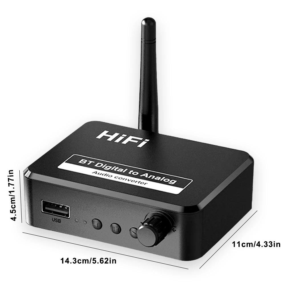 Приемник Bluetooth 5 1 цифро-аналоговый аудио DAC преобразователь адаптер цифровой SPDIF