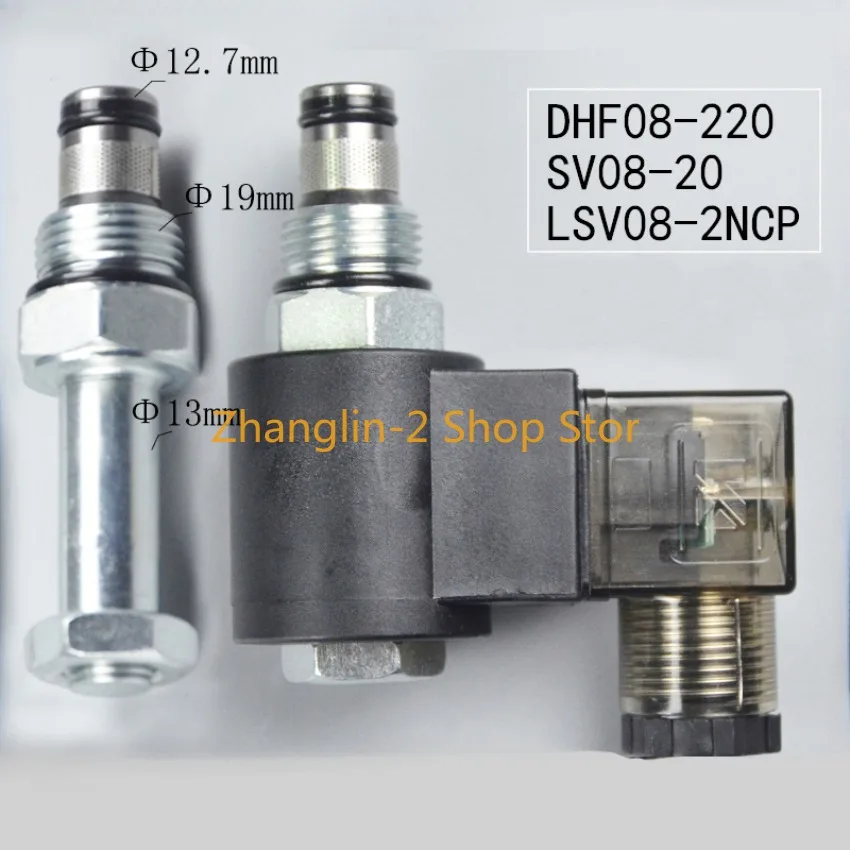 Гидравлический нормально закрытый рельсоленоидный клапан два положения