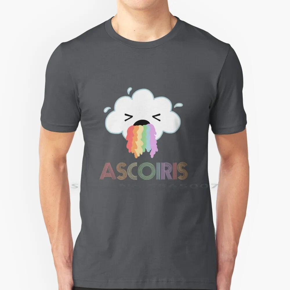 

Ascoiris Rainbow Puke футболка 100% хлопок латинasco x латинское искусство радуга Arcoiris облако небесный смешной юмор красочный Puke