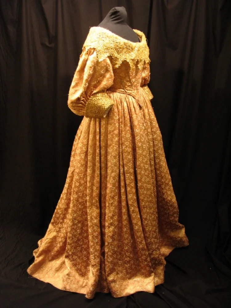 Викторианское королевское придворное кружевное платье принцессы в стиле рококо