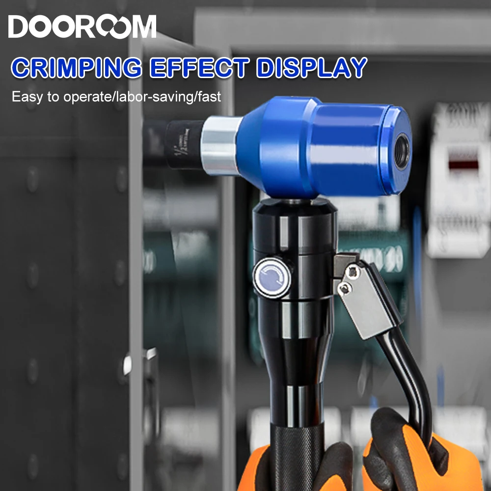 Фото Ручной гидравлический инструмент DOOROOM с 6 формами, 22,5 мм, 28,3 мм, 34,6 мм, 43,2 мм, 49,6 мм, 61,5 мм, гидравлический перфорирующий сверлильный станок №2