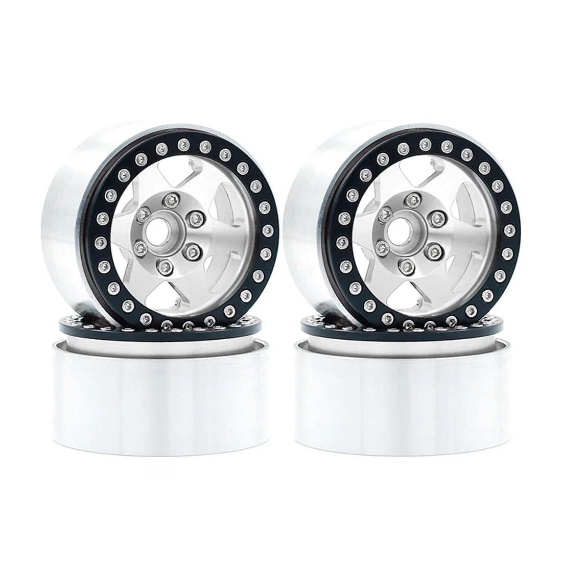 

4 шт., металлические колесные диски для радиоуправляемого гусеничного автомобиля Axial SCX10 1,9 AXI03007 Traxxas TRX4 RC4WD D90 4