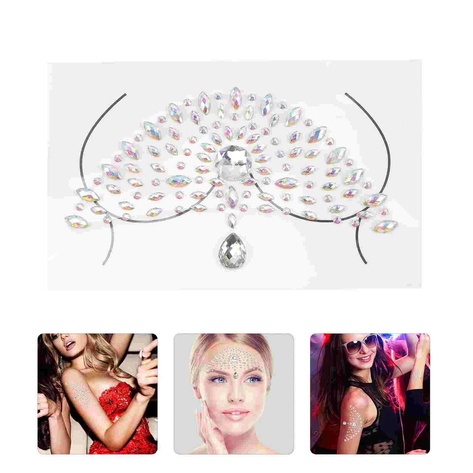 1 лист украшения для лица |