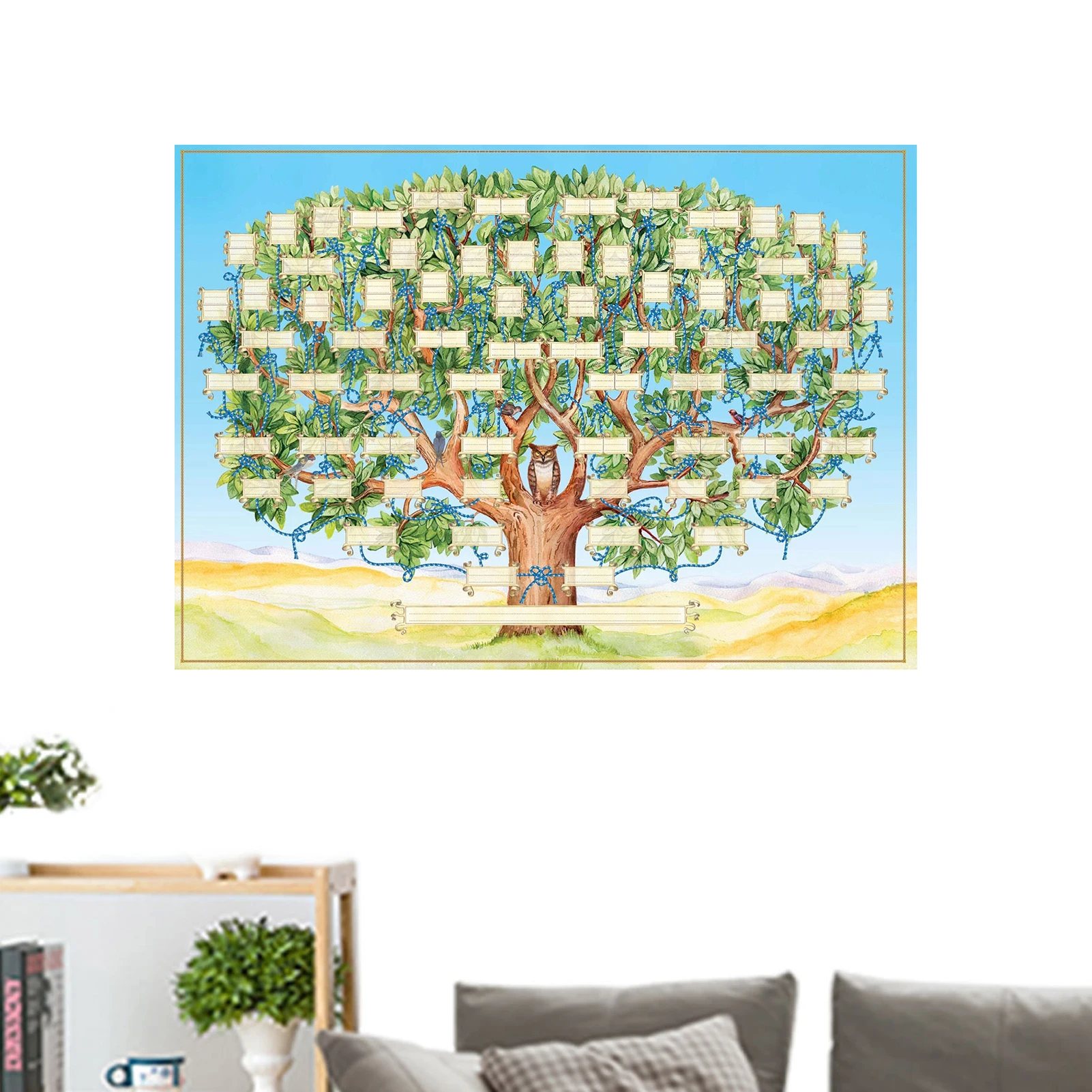

Fill In Family Tree Diagram Blank Ancestry Chart Family History Posters For Children To Fill In And Know Their Family 40x60cm/15