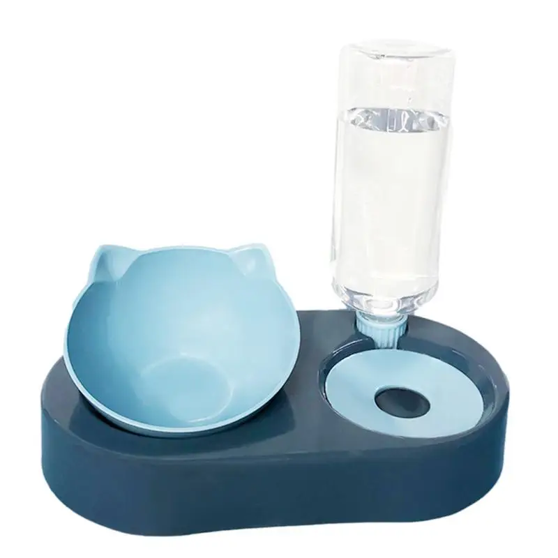 

Автоматическая миска для собак 2 в 1, автоматическая поилка для мелких животных, интерактивный дозатор еды и подвижная чаша для питья