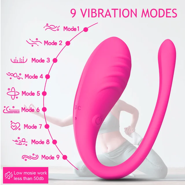 9 Speed APP Controlled Vaginal Vibrators G Spot Anal Vibrating Egg Massager Wearable Stimulator Adult Sex Toys for Women Couples 3