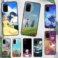 howls moving castle japan anime phone case for samsung galaxy a s note 10 12 20 32 40 50 51 52 70 71 72 21 fe s ultra plus