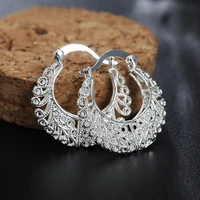 new new trendy hoop earrings for women creative lines design fashion u shaped earrings chic versatile hot jewelry wholesale