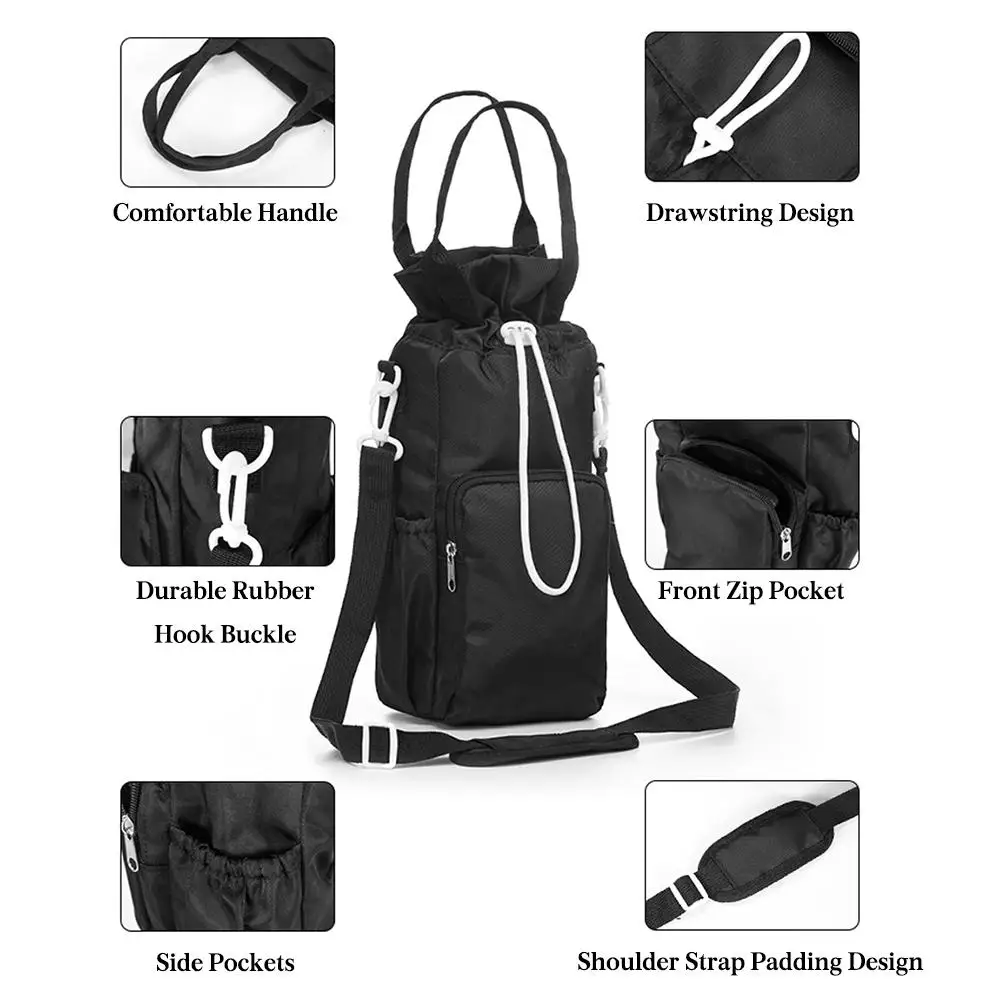 Сумка-переноска для бутылки с водой ремешком на руку