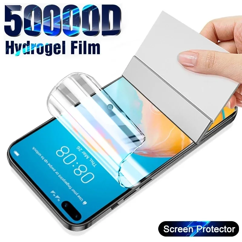

Hydrogel Film For Huawei P30 P40 Lite E P60 P50 Pro Full Cover Screen Protector For Huawei Mate 20X 30 40 Nova 9 10 Pro Film