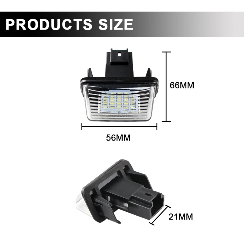 2 шт. детали для номерного знака Mercedes Benz C-class W203 R230 W209 C209 A209 SL CLK Class