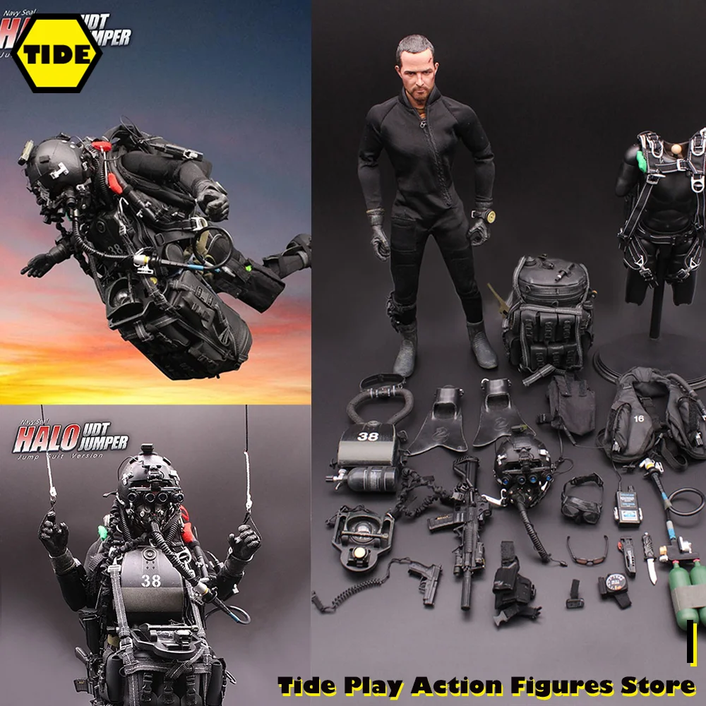 

mini times toys M004 1/6 Scale Male Soldier NAVY SEAL HALO UDT JUMPER Action Figure Model 12'' Full Set Collections Fans Gift