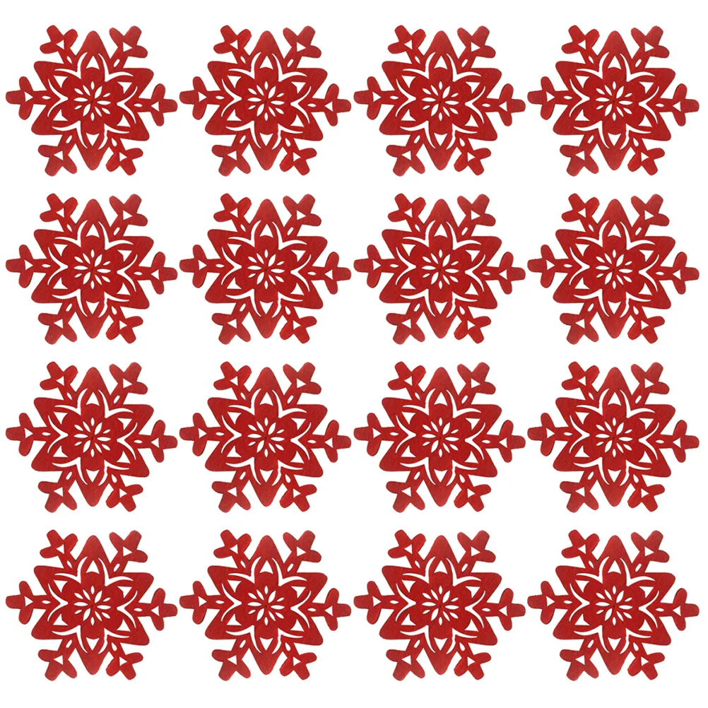 

Coasters Christmas Coaster Snowflake Table Holiday Cup Drink Themed Feltplacemat Matplacemats Hot Trivet Pot Heat Trivets