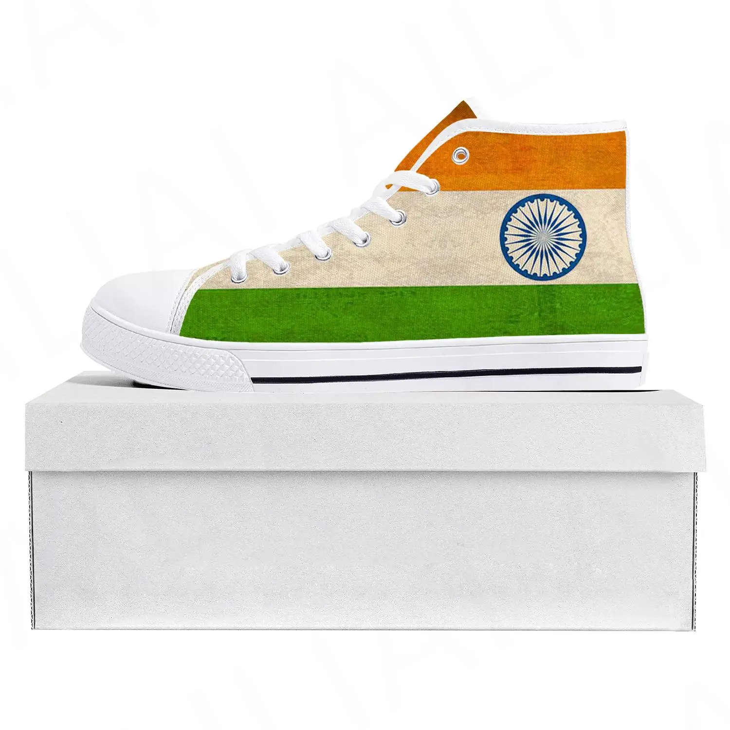 

Indian Flag High Top High Quality Sneakers Mens Womens Teenager Canvas Sneaker India Casual Couple Shoes Custom Shoe