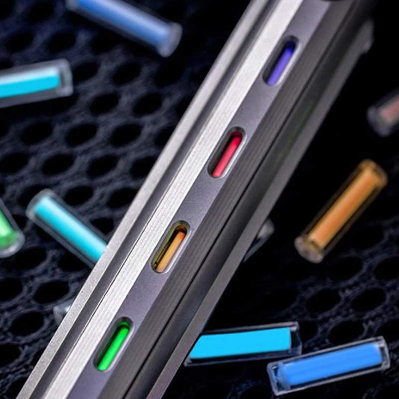 1 шт. стеклянная люминесцентная трубка гироскоп для пальцев светящаяся уличная