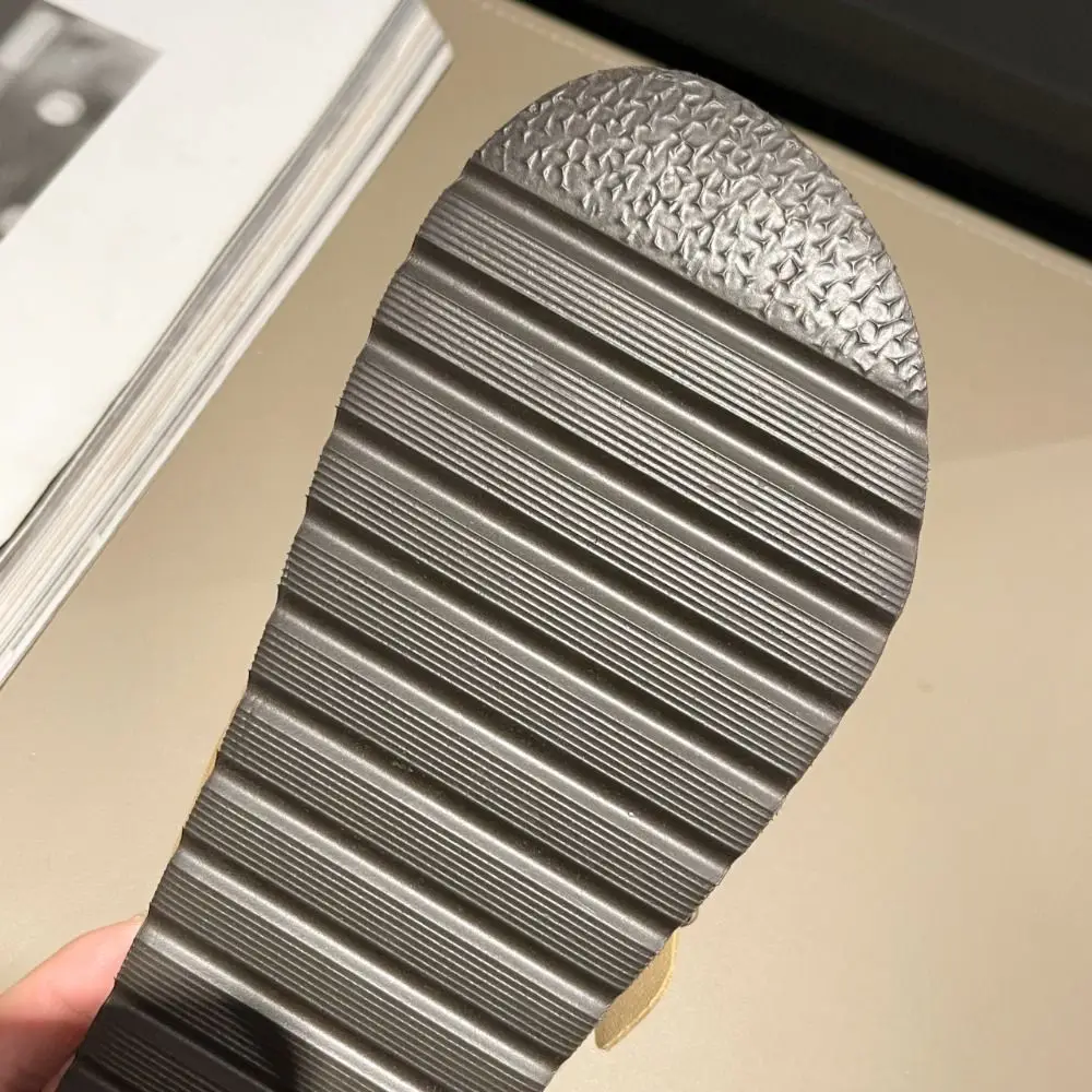 Удобные тапочки из искусственной кожи с поясом мягкие британские туфли Boken