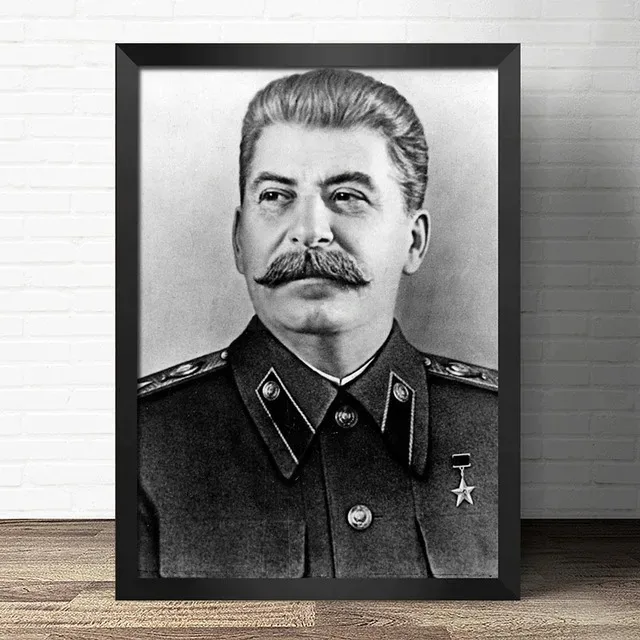 

Плакат "Советский Союз", портрет Сталина и Жукова